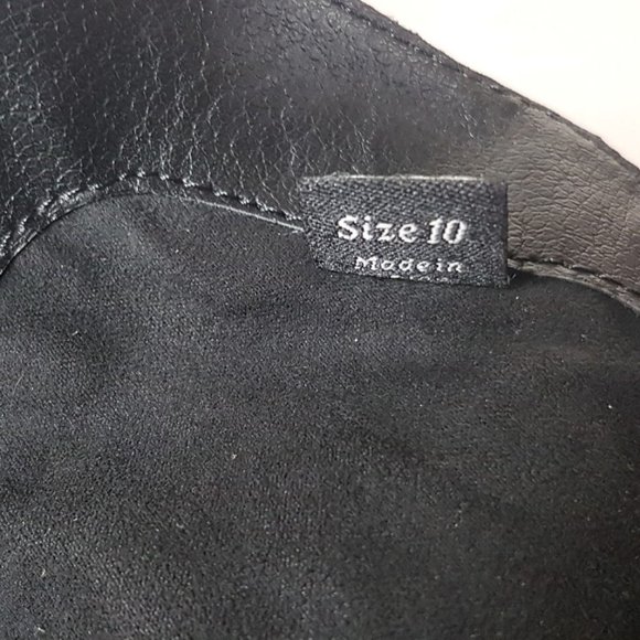 Dolce Vita Ileen Suede Fringe Boots Black Womens Size 10 - Picture 10 of 10